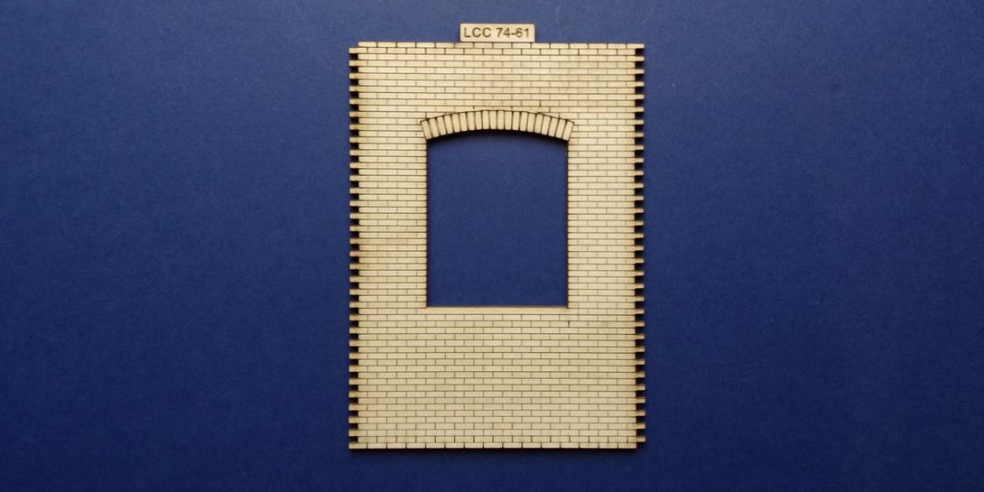 LCC 74-61 O gauge warehouse window panel type 1 Industrial window panel for warehouses in tall version.
